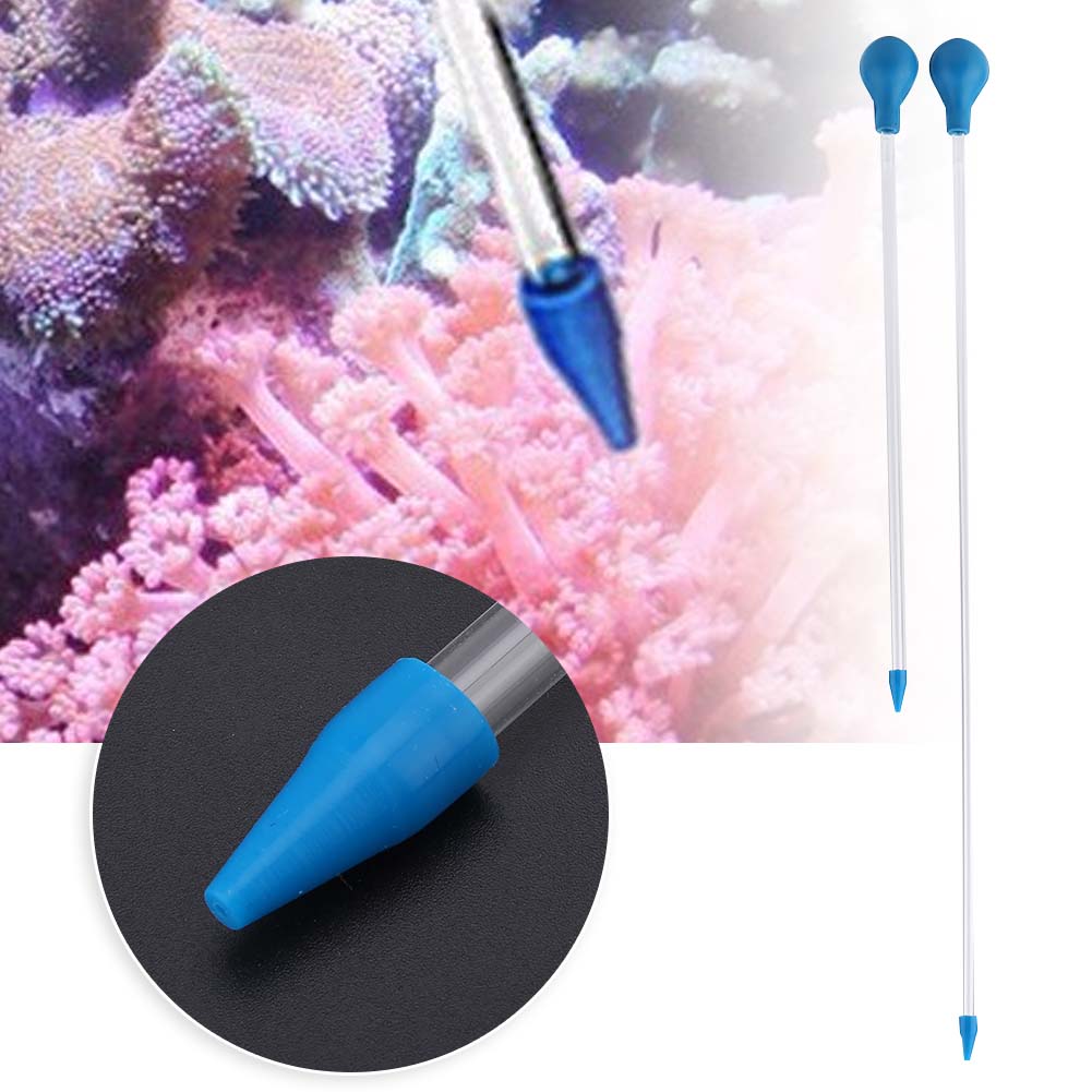 Aquarium Fertilizer - أنبوب تغذية مرجان أكريليك بطرف سيليكون