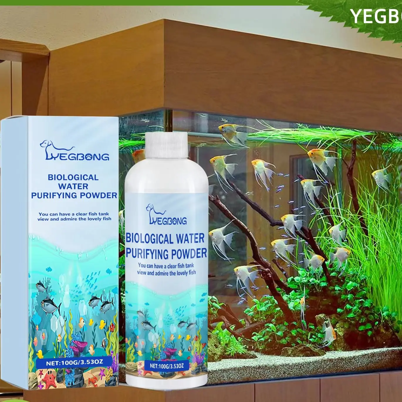 مسحوق التحكم في طحالب حوض السم - مراجعة Planted Aquarium Algae Control وسعره