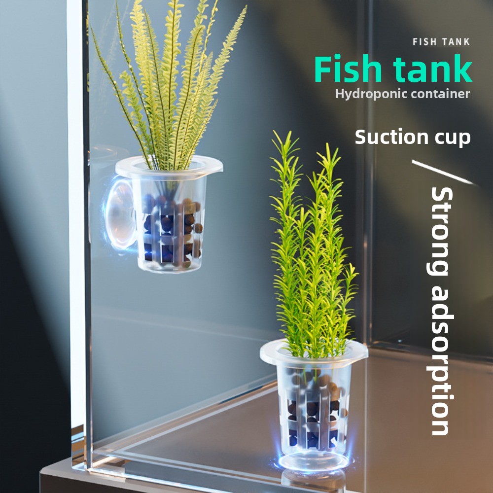 10 قطع من أواني الزراعة المائي - مراجعة Plant Aquarium Pot وسعره
