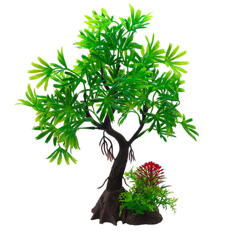 زينة حوض السمك الاصطناعية، نبا - مراجعة Live Plant Aquarium وسعره