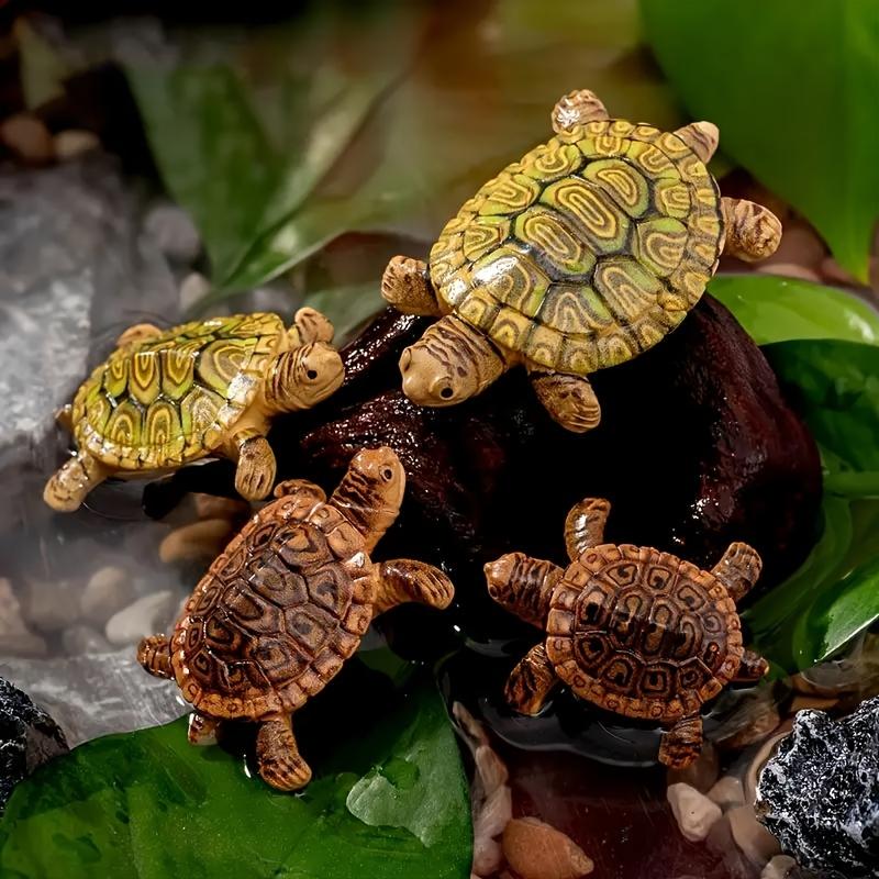 6 تماثيل سلحفاة صغيرة لتزيين أ - مراجعة Aquarium Moss وسعره