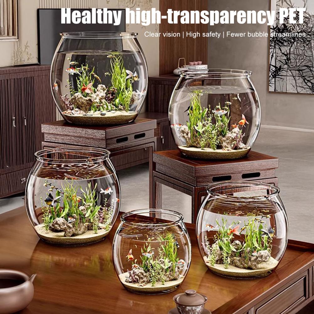 وعاء سمك مستدير من البلاستيك ا - مراجعة Plant Aquarium Pot وسعره