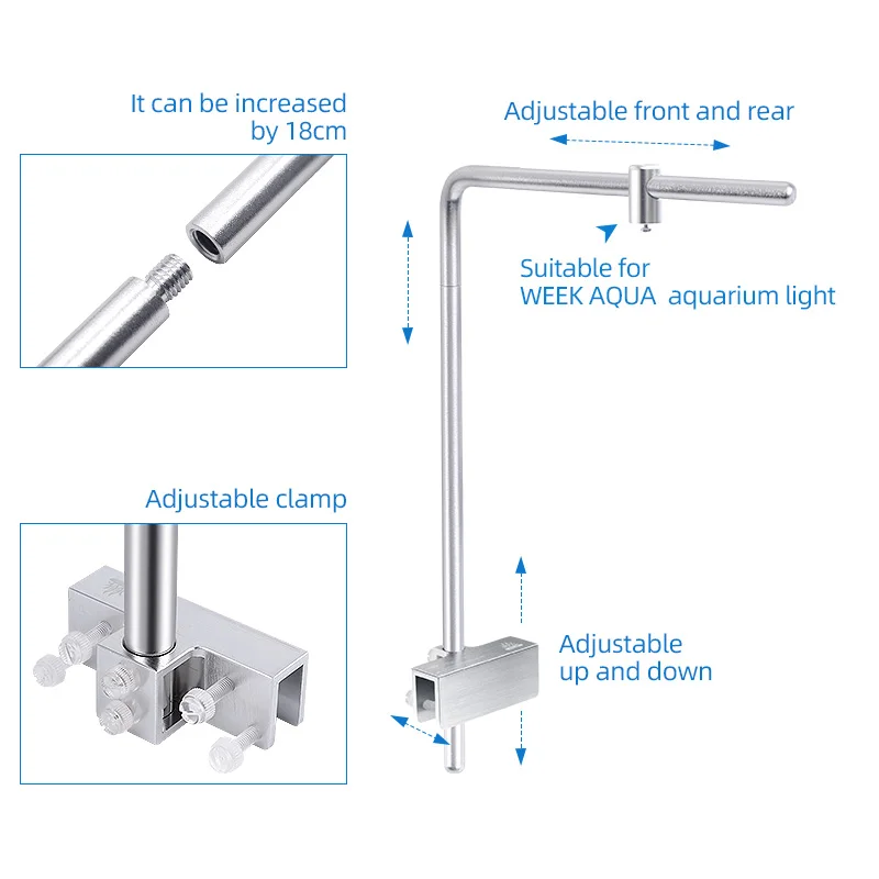 أسبوع أكوا ضوء حامل العالمي سب - مراجعة Aquarium Plant Light وسعره